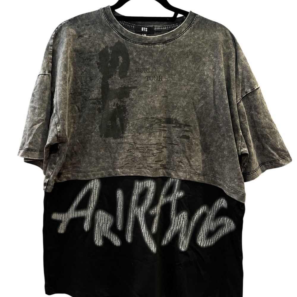 Official BTS Arirang concert merchandise- Two-Tone Arirang t-shirt